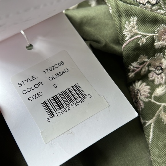 New Robert Rodriguez Floral Embroidered Car Coat Size 0 - Picture 12 of 13